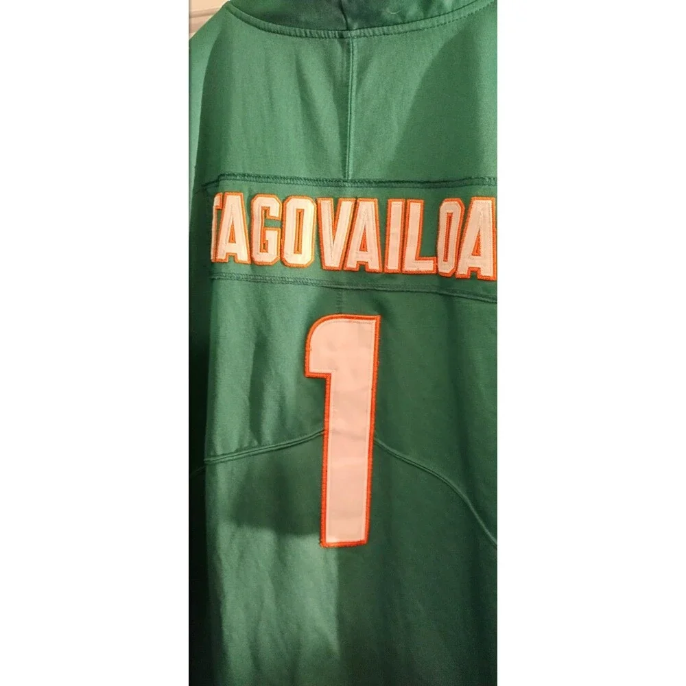 Nike NFL Jersey XXL Miami Dolphins #1 Tua Tagovailia QB Official Aqua Blue